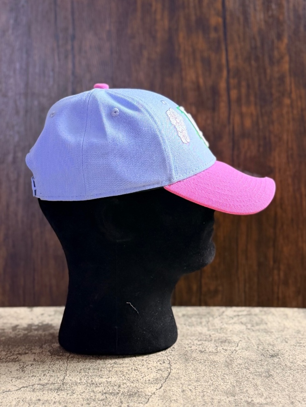 NEW New Era 9FORTY LA Dodgers Floral Hibiscus Pink Lavender Snapback OSFA - Picture 7 of 9